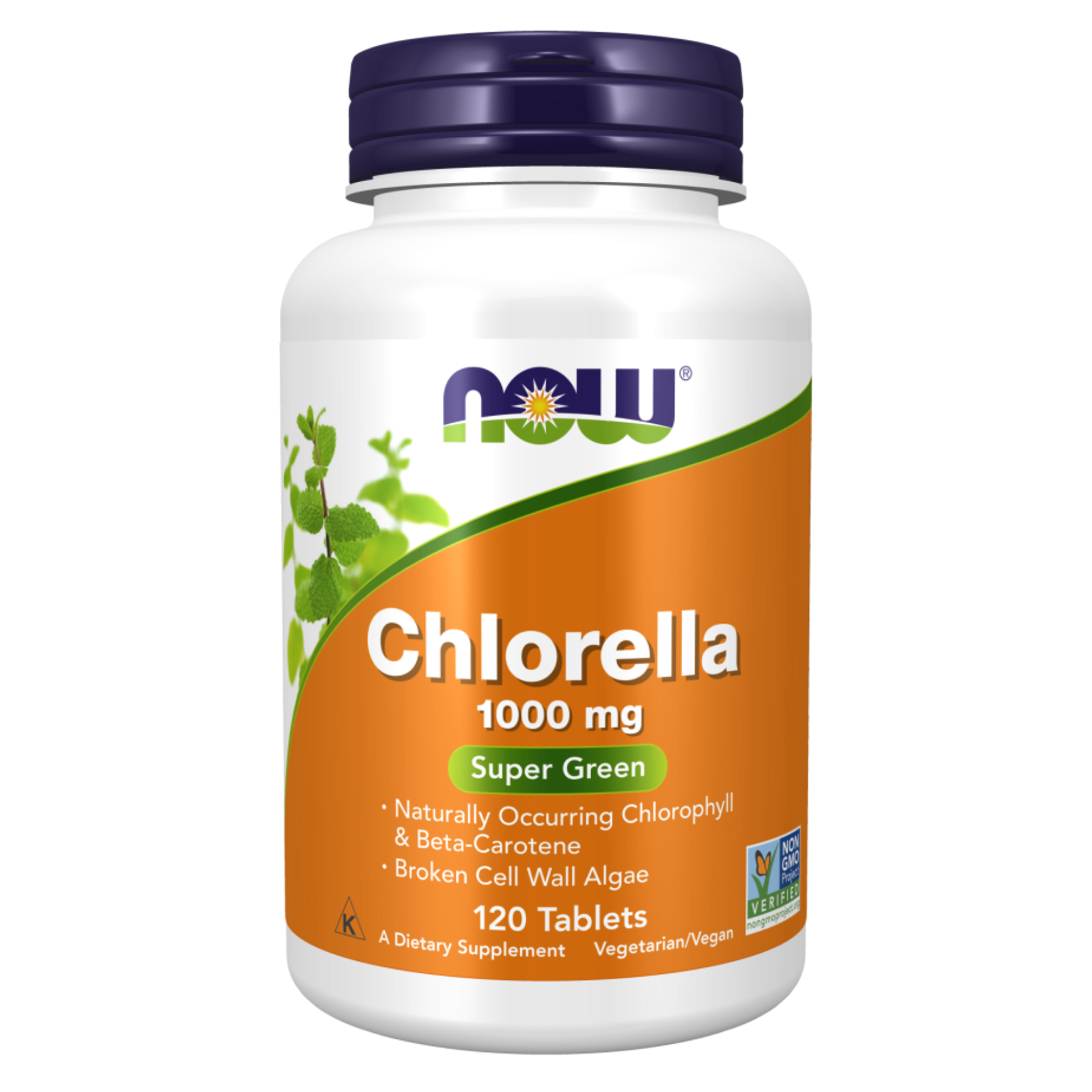 Хлорела, Now Foods Chlorella, 1000 мг, 120 таблеток