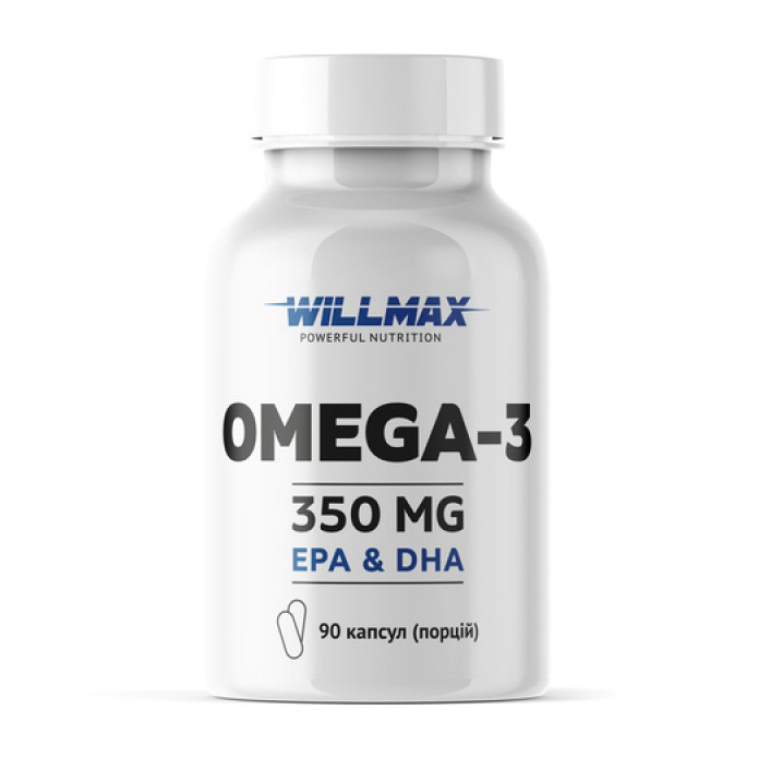 Омега-3, Willmax Omega-3, 350 мг, 90 капсул