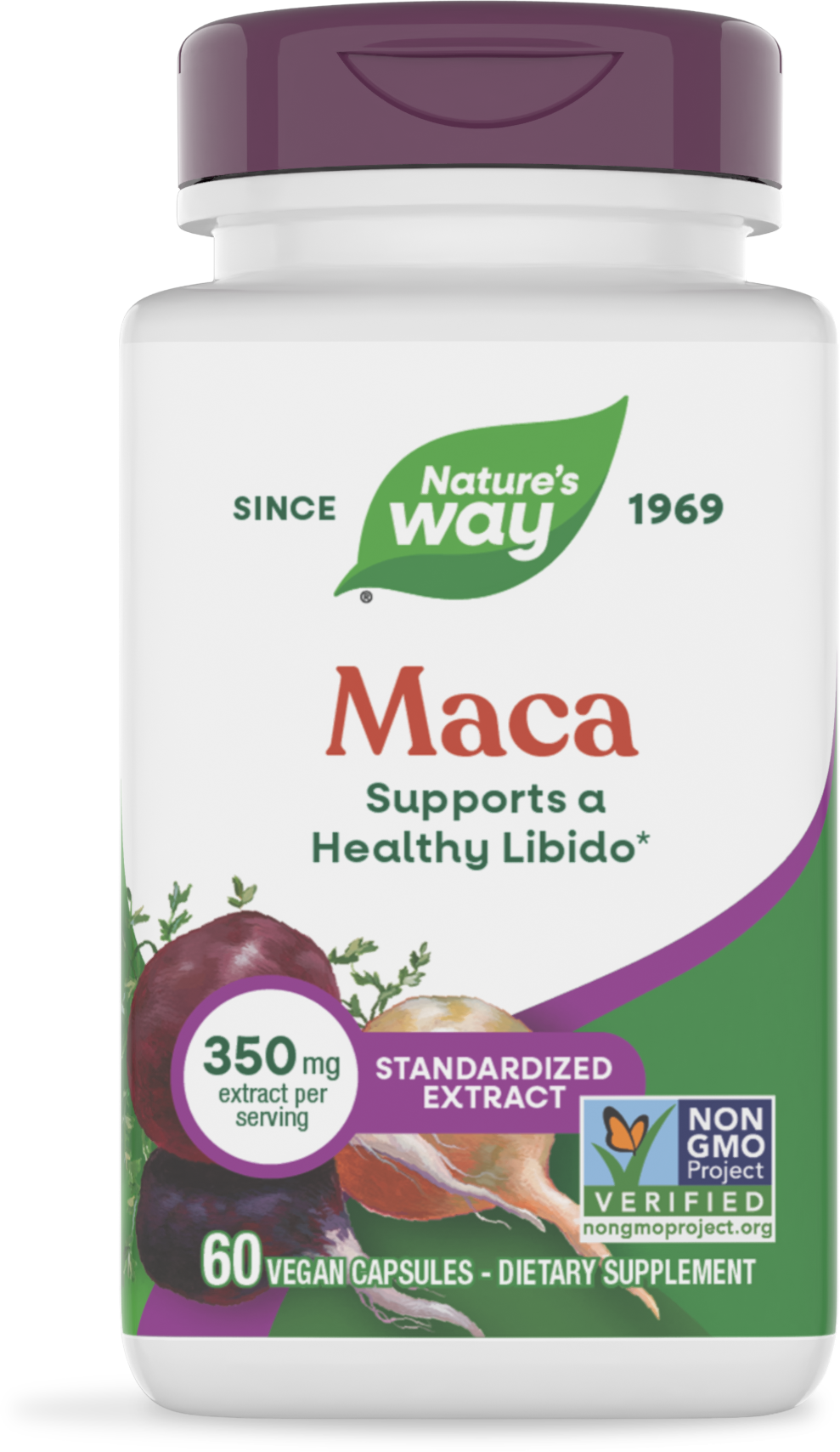 Мака, Nature's Way Premium Extract Maca, 350 мг, 60 вегетаріанських капсул
