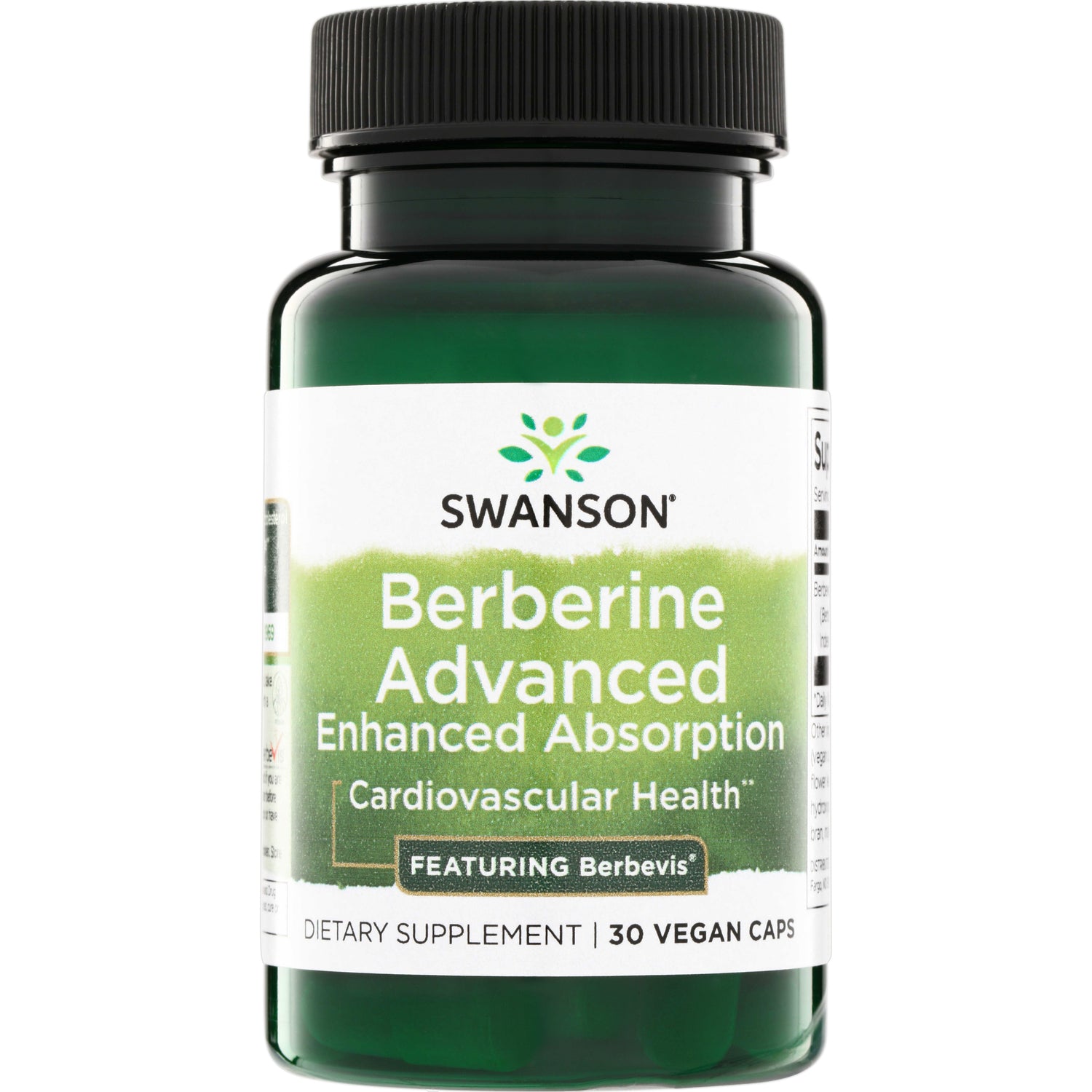 Берберин для покращеного засвоєння, Swanson Berberine Advanced Enhanced Absorption, 30 вегетаріанських капсул
