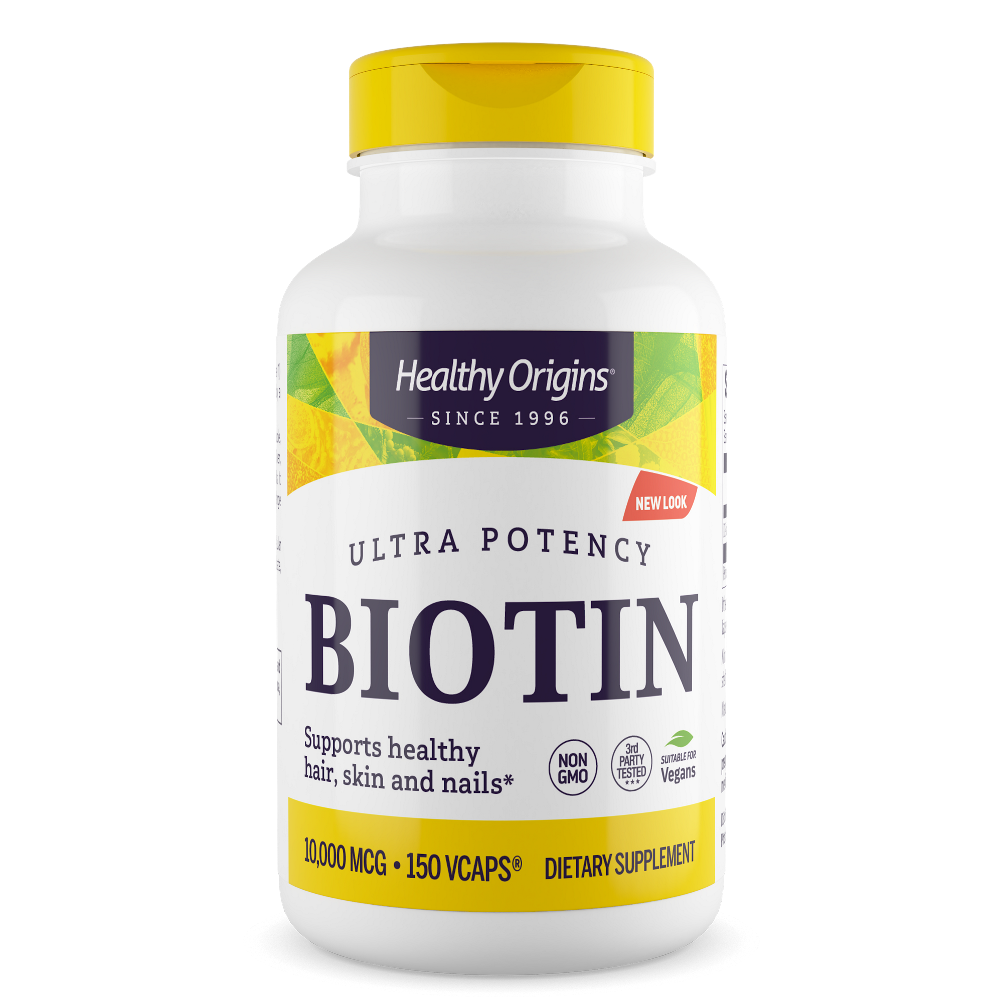 Біотин, Healthy Origins Biotin Ultra Potency, 10000 мкг, 150 вегетаріанських капсул