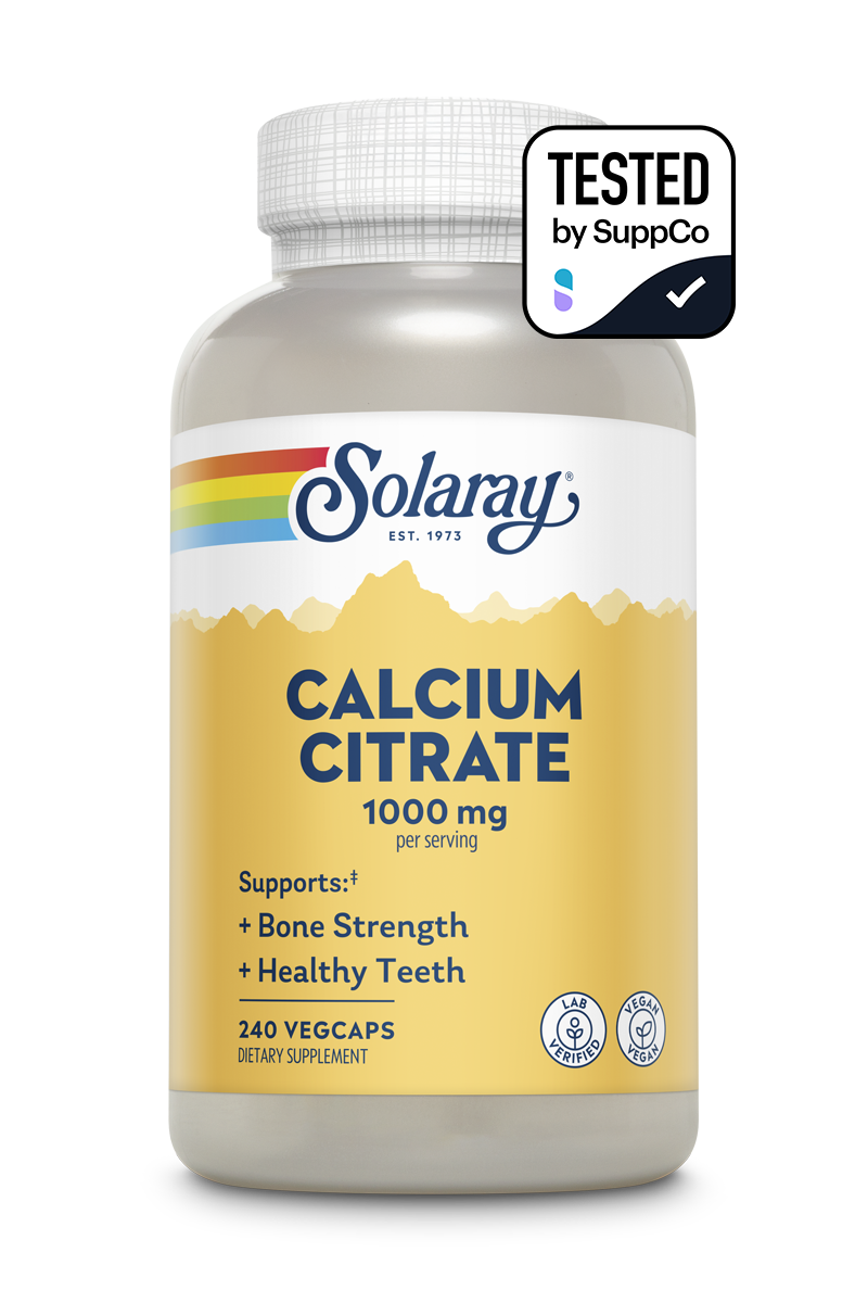 Кальцій цитрат, Solaray Calcium Citrate, 1000 мг, 240 вегетаріанських капсул
