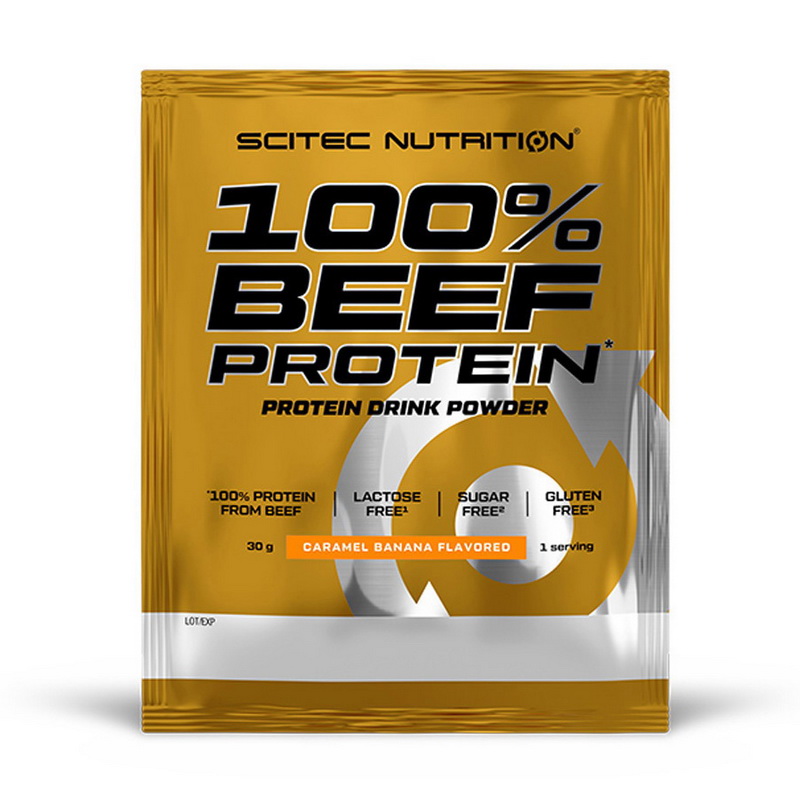 Протеїн яловичий, Scitec Nutrition 100% Beef Protein, 30 г (Булочка з корицею)