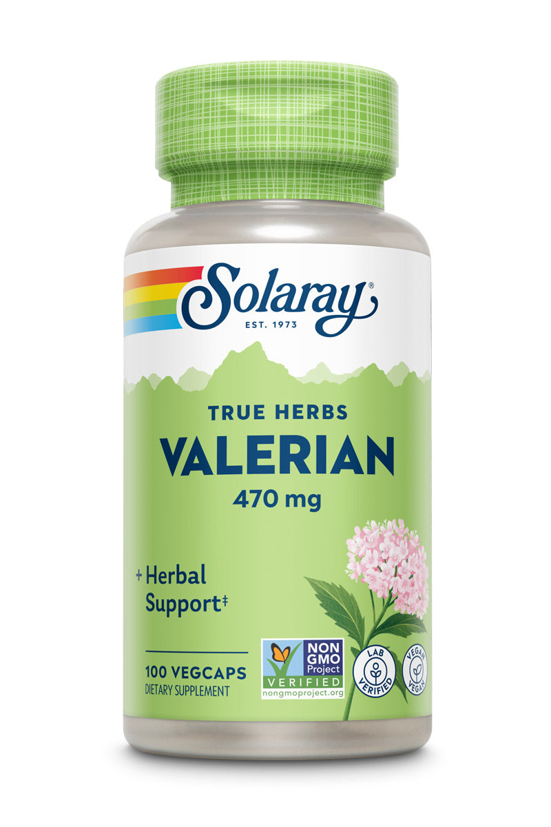 Екстракт кореня валеріани, Solaray Valerian Root, 470 мг, 100 вегетаріанських капсул