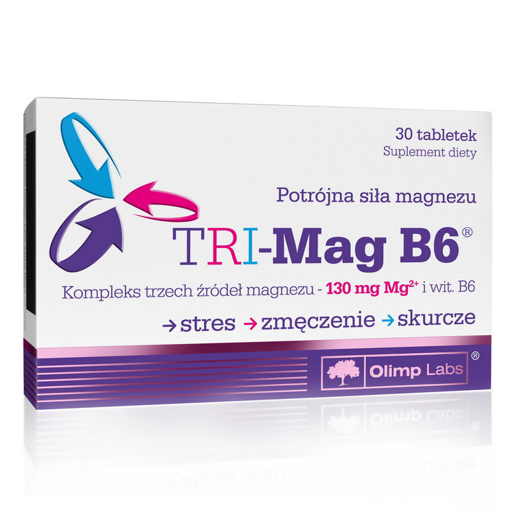 Магній з вітаміном B6, Olimp Nutrition TRI-Mag B6, 30 таблеток