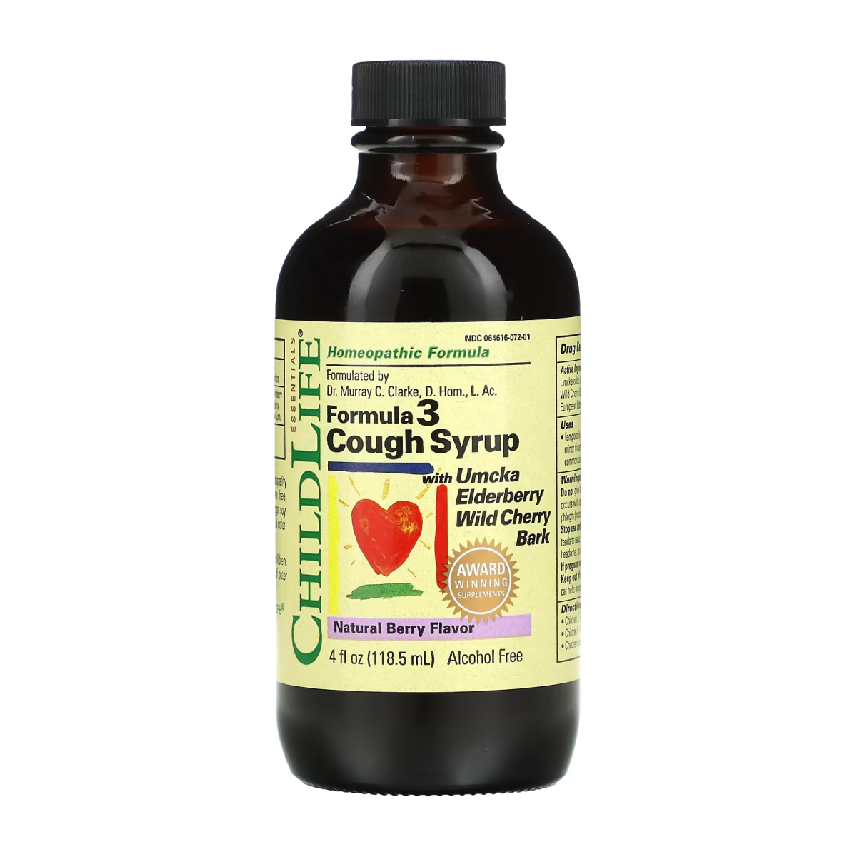 Сироп від кашлю, ChildLife Formula 3 Cough Syrup (Ягоди)
