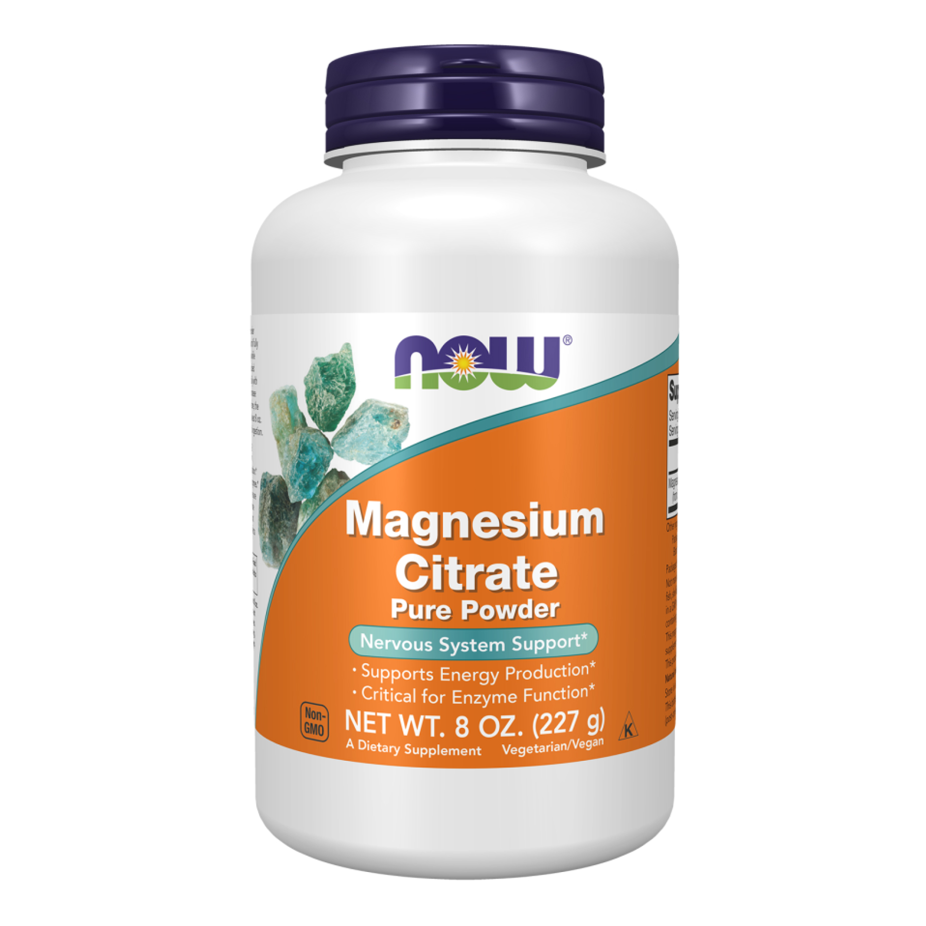 Магнію цитрат, Magnesium Citrate, NOW Foods, 100% чистий порошок, 227 г