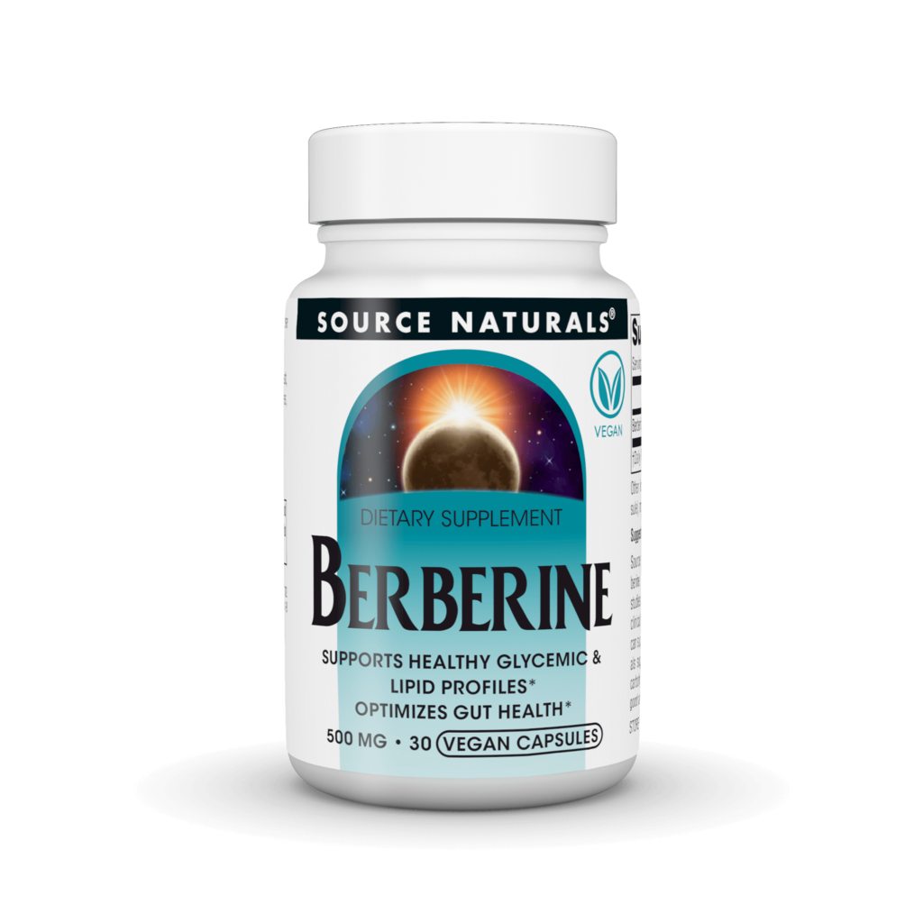 Берберін, 500 мг, Berberine, Source Naturals, 30 вегетаріанських капсул