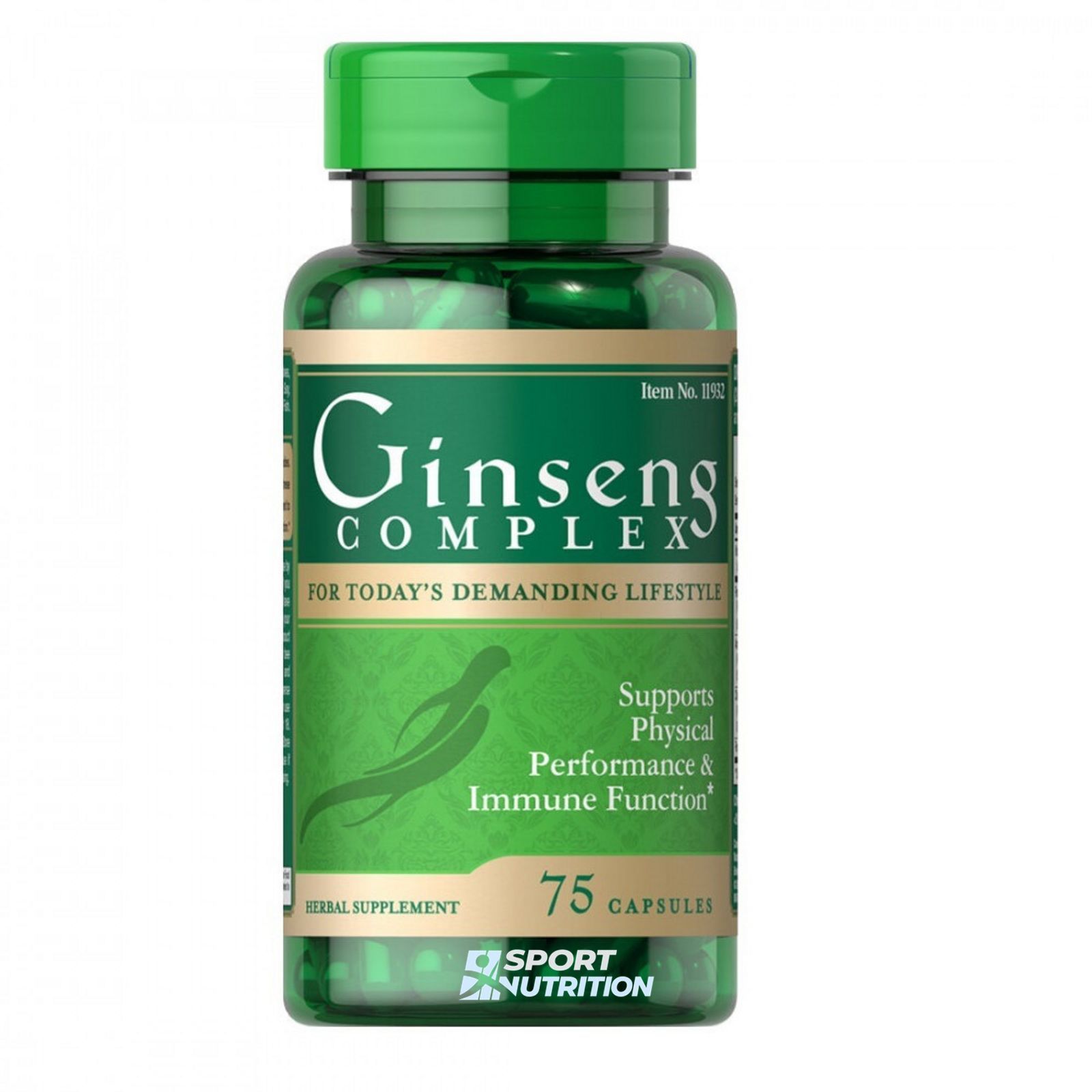 Женьшень, Puritan's Pride Ginseng Complex, 75 капсул