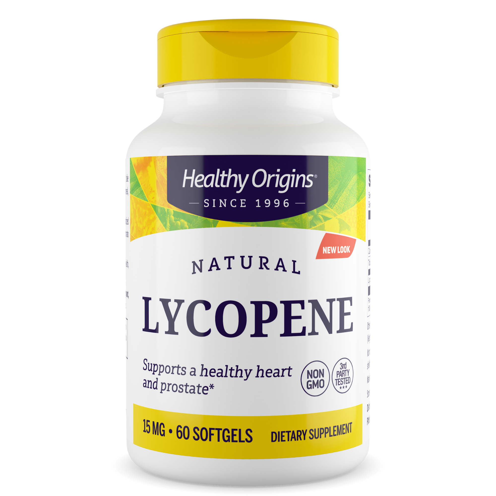Лікопін, Healthy Origins Natural Lycopene, 15 мг, 60 м'яких капсул