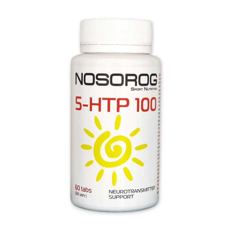 5-HTP для покращення сну та настрою, NOSOROG 5-HTP 100, 60 капсул