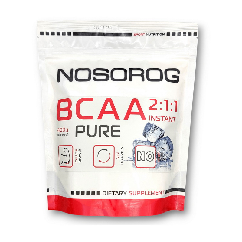 BCAA амінокислоти, NOSOROG BCAA 2:1:1, 400 г