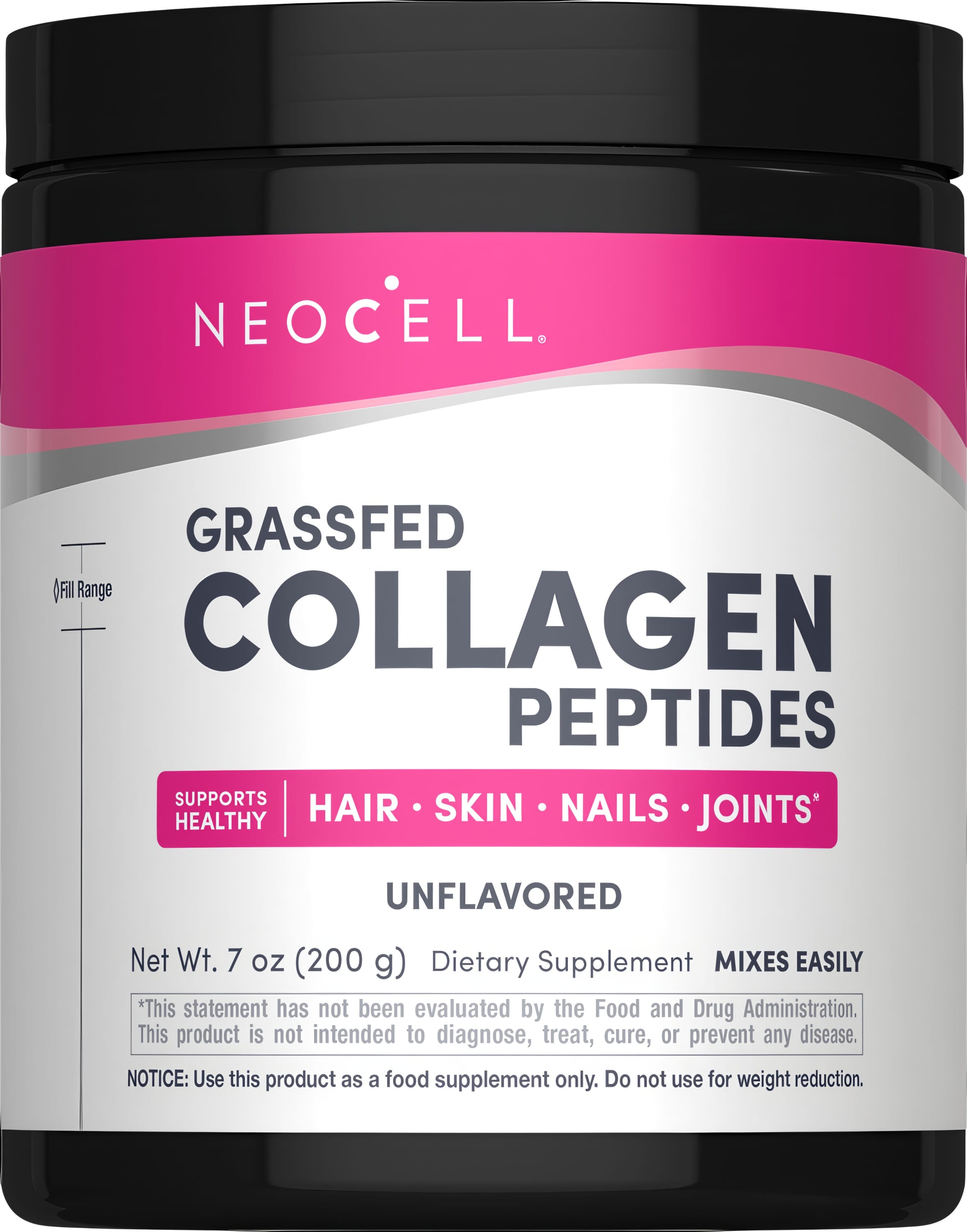 Колагенові пептиди, Neocell Grassfed Collagen Peptides, 200 г