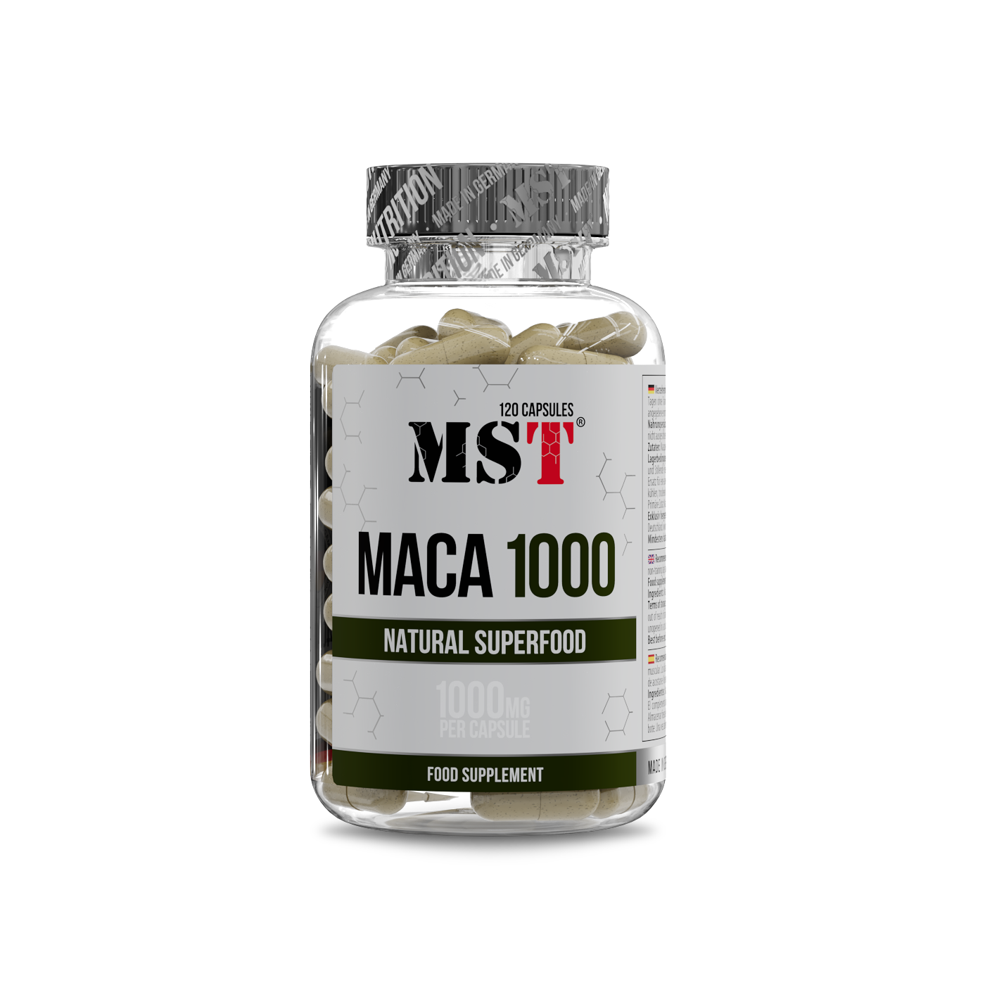Мака, MST Maca 1000 mg, 120 капсул