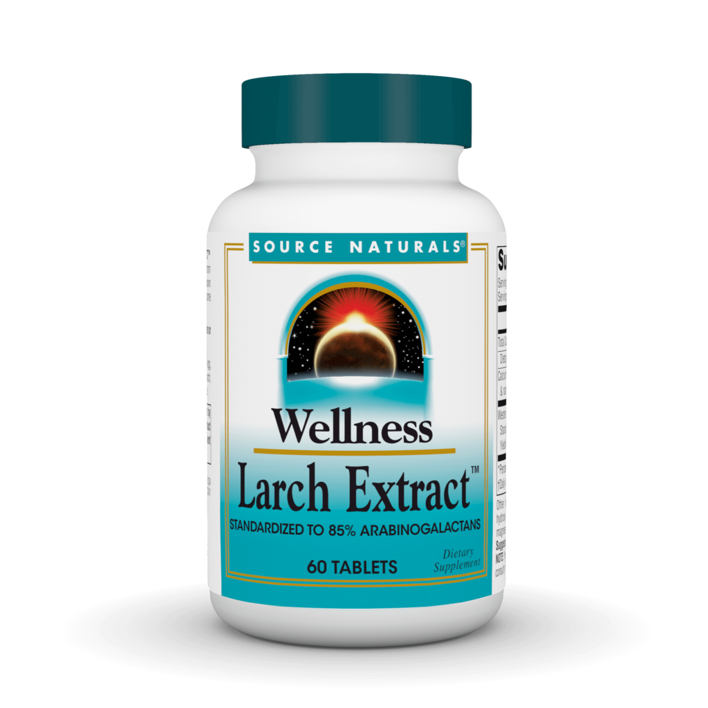 Екстракт модрини, Source Naturals Larch Extract, 60 таблеток