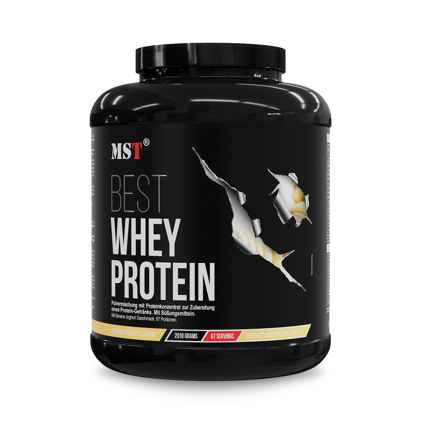 Сывороточный протеин с ферментами, MST Best Whey Protein + Enzyme, 2010 г (Банановый йогурт)
