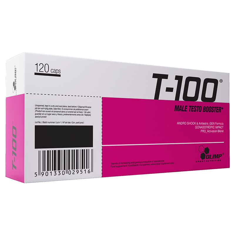 Тестостероновий бустер, Olimp Nutrition T-100 Male Testo Booster, 120 капсул