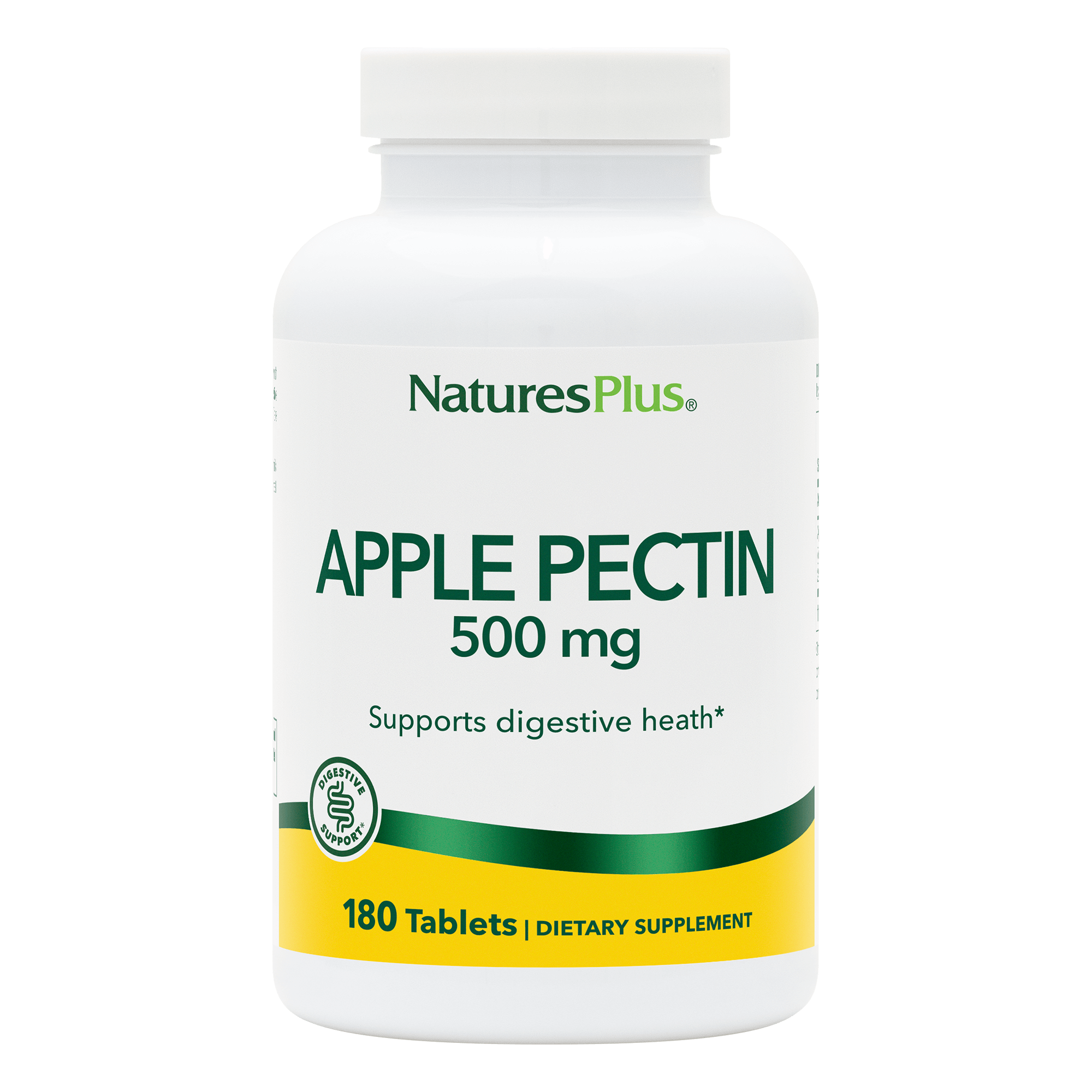 Яблучний пектин, Natures Plus Apple Pectin, 500 мг, 180 таблеток