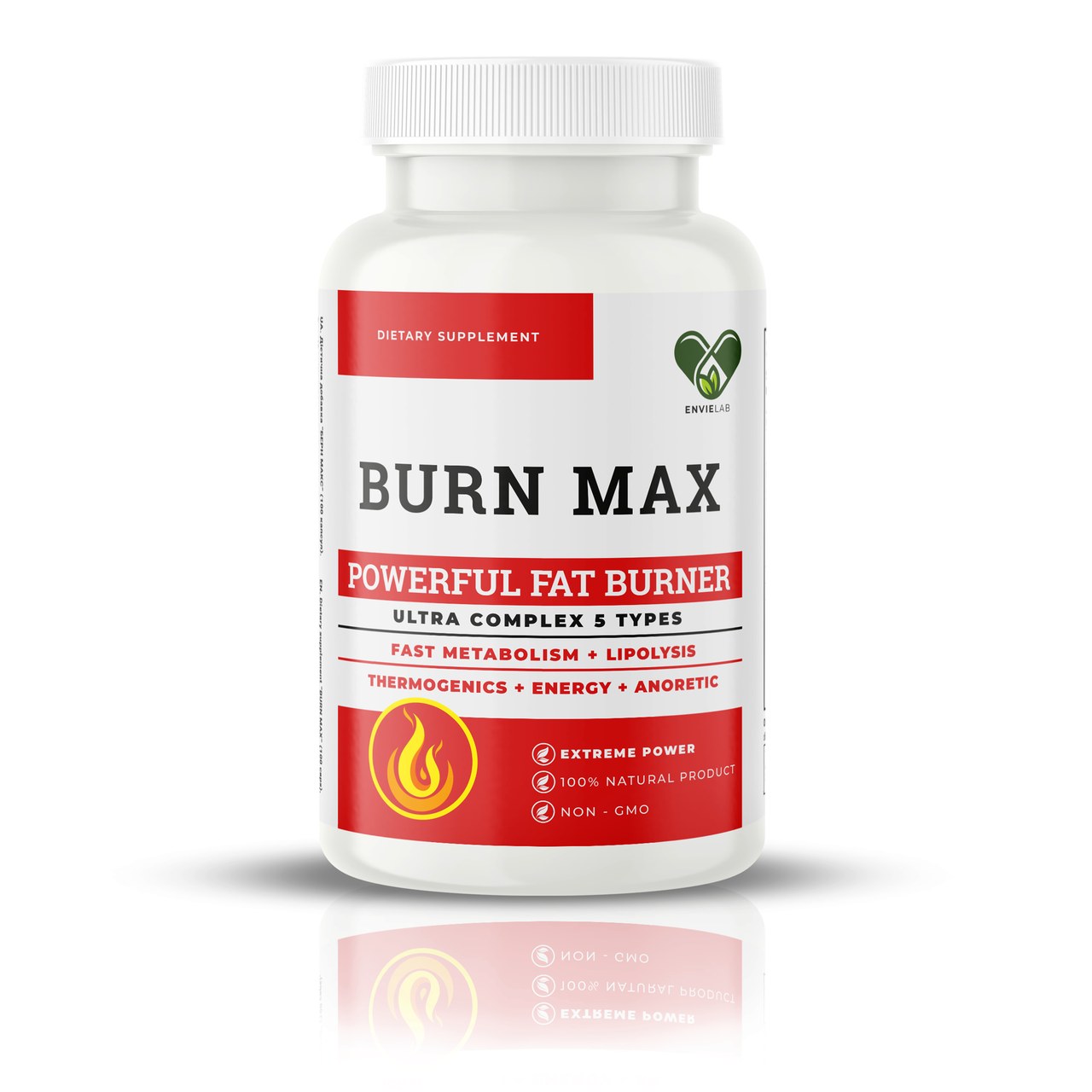 Жироспалювач комплексний, EN`VIE LAB Burn Max, 100 капсул