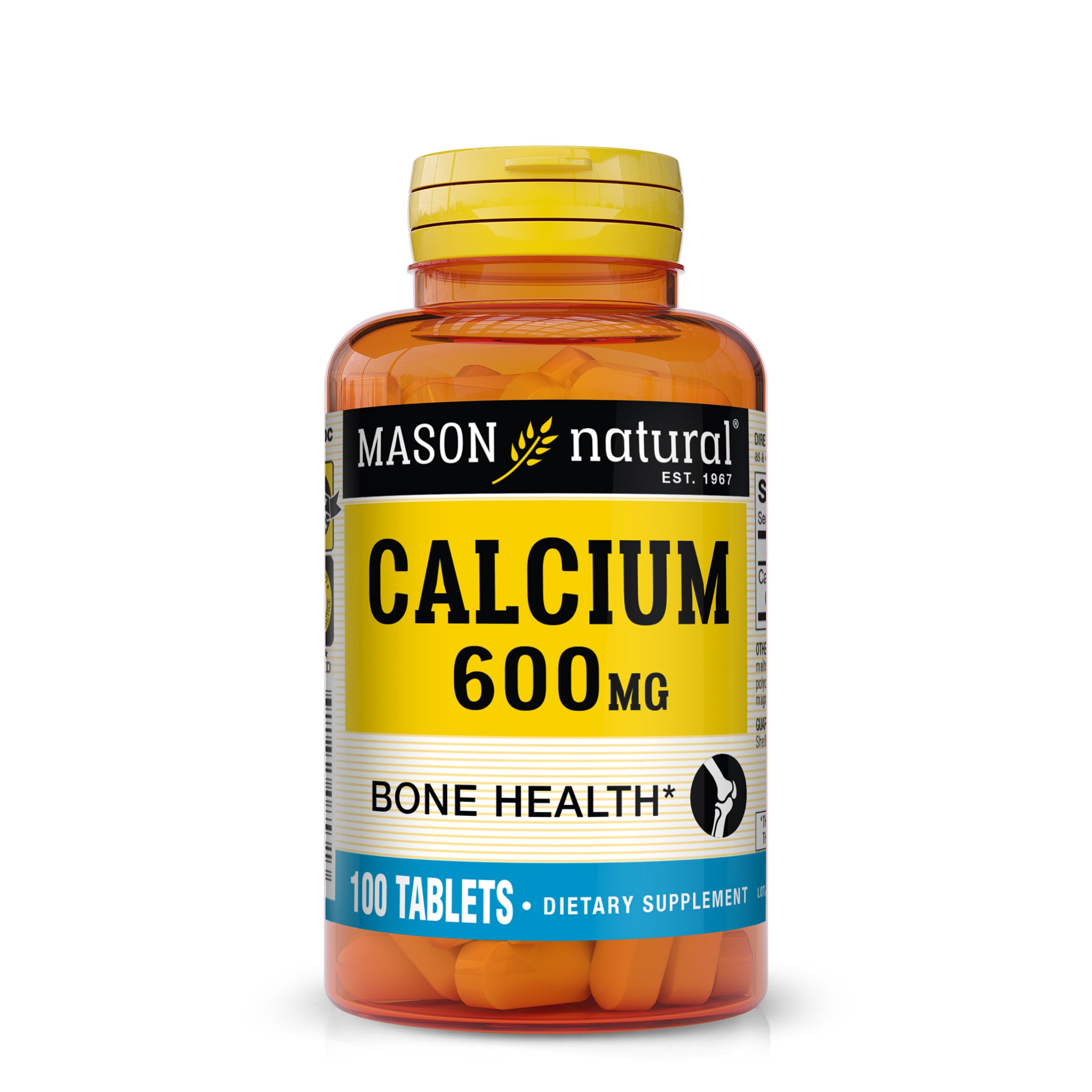 Кальцій для здоров'я кісток, Mason Natural Calcium 600 mg, 100 таблеток