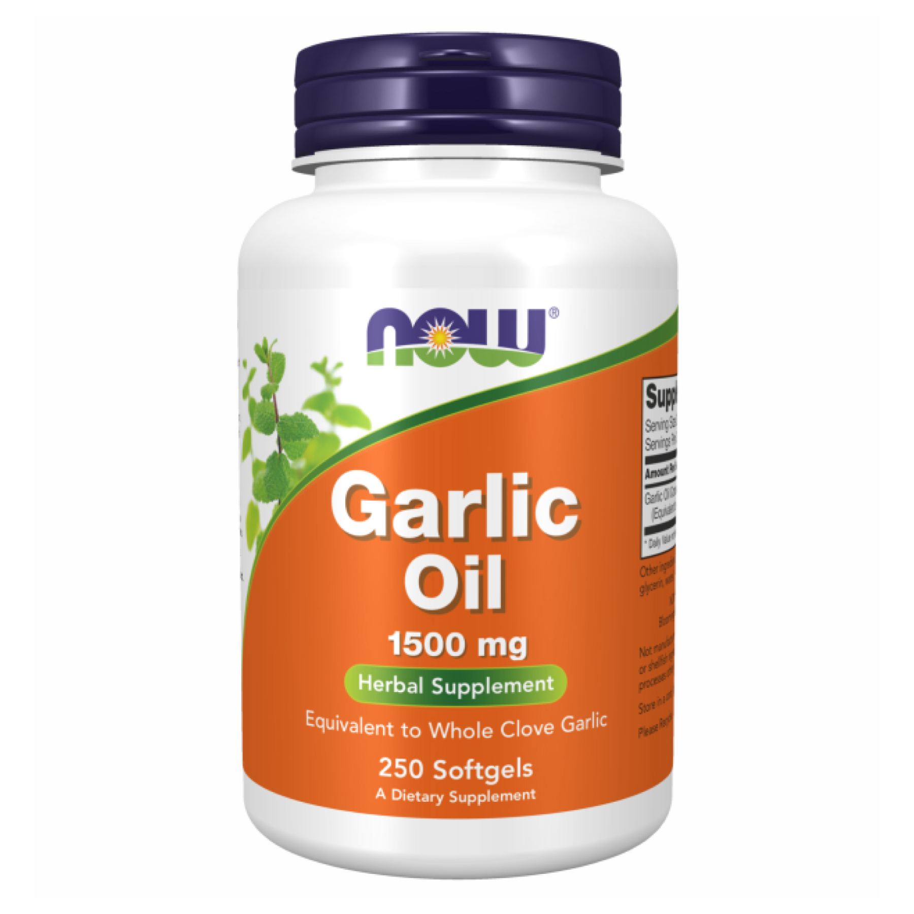 Часникова олія, Now Foods Garlic Oil, 1500 мг, 250 м'яких капсул