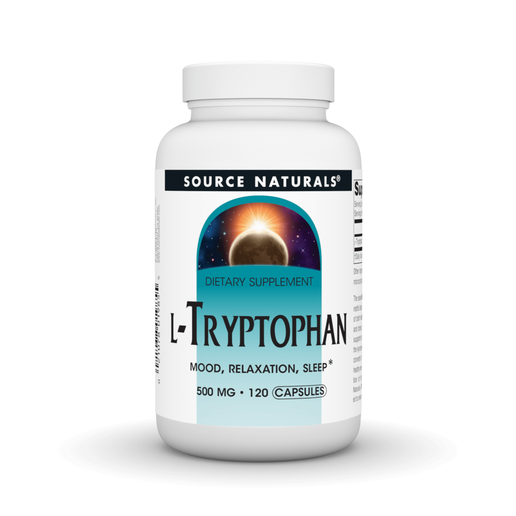 L-Триптофан 500мг, Source Naturals, 120 капсул