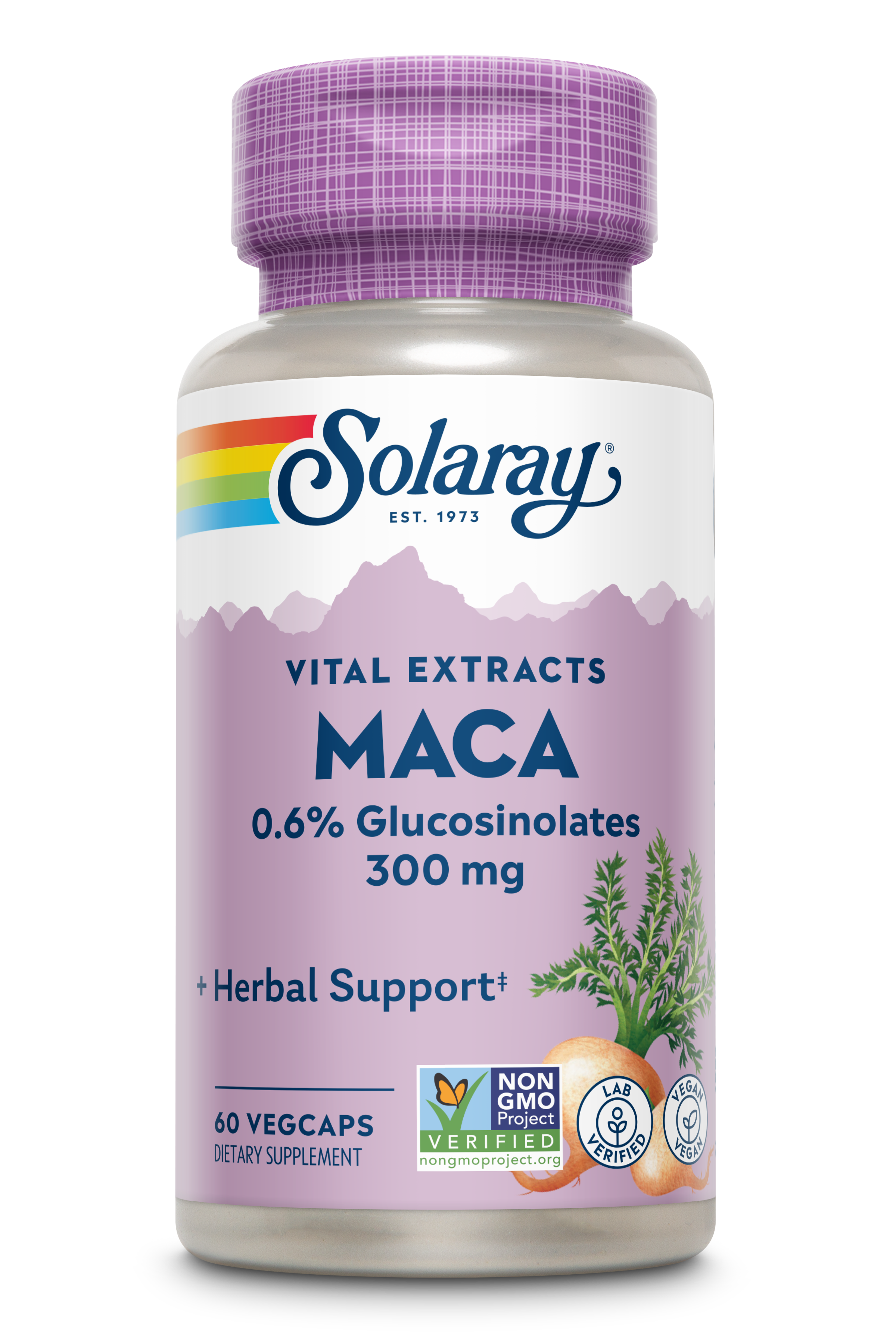 Екстракт кореня маки, Solaray Maca Root Extract, 300 мг, 60 вегетаріанських капсул