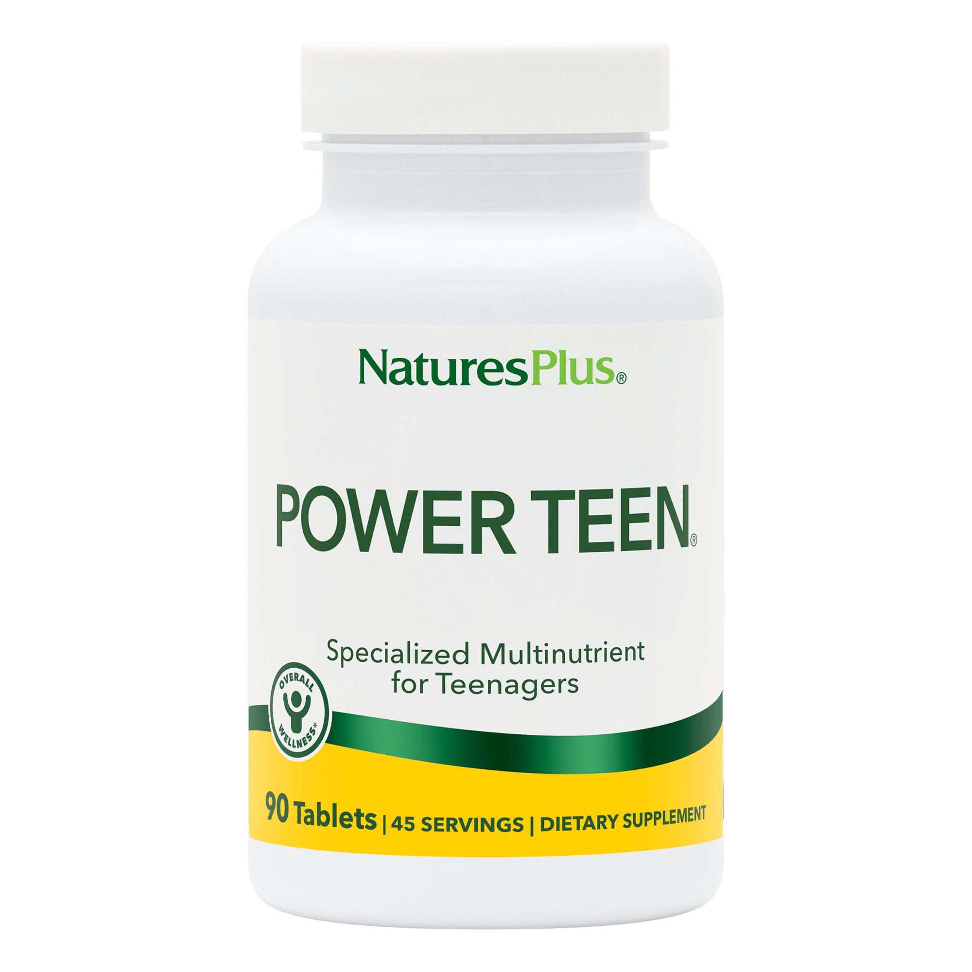 Мультивітаміни для підлітків, Natures Plus Source of Life Power Teen, 90 таблеток