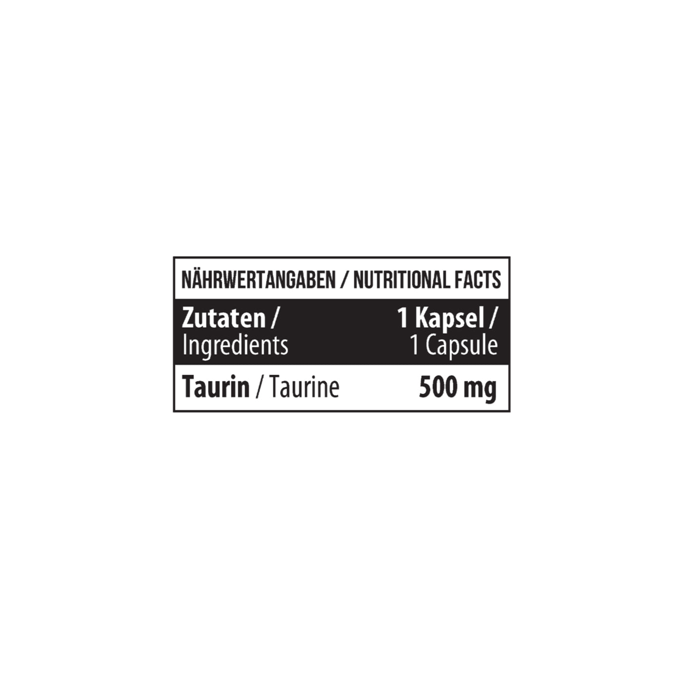 Таурин, MST Taurine 500 mg, 60 капсул