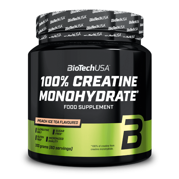 BioTech 100% Creatine Monohydrate (300 g, peach ice tea)