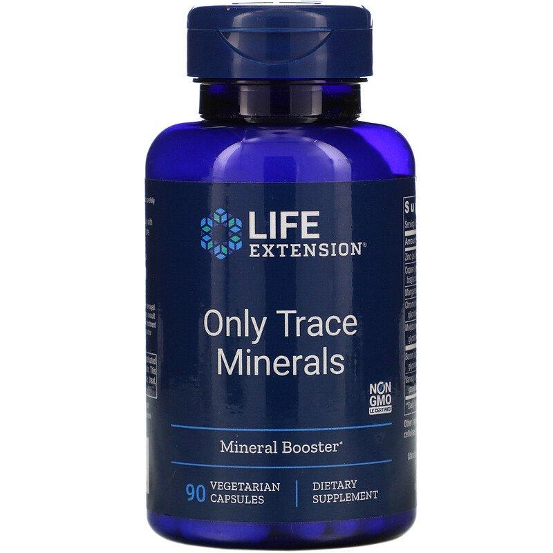 Мінеральний комплекс, Life Extension Only Trace Minerals, 90 вегетаріанських капсул