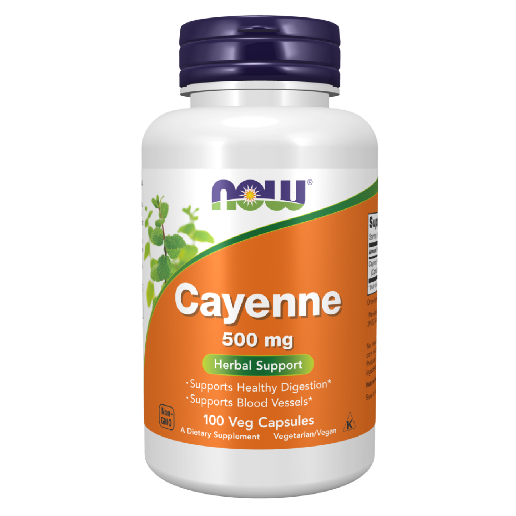 Каєнський перець, Now Foods Cayenne, 500 мг, 100 вегетаріанських капсул