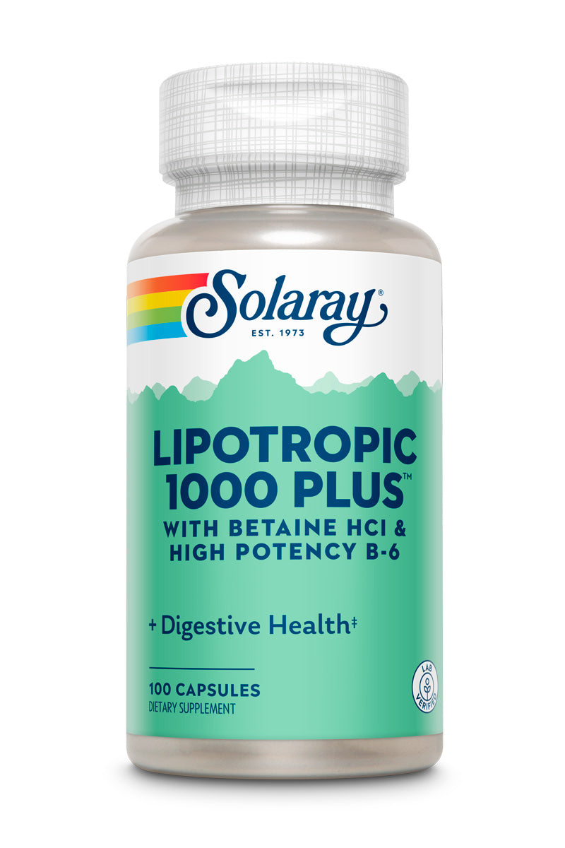 Ліпотропний комплекс, Solaray Lipotropic + 1000, 100 капсул