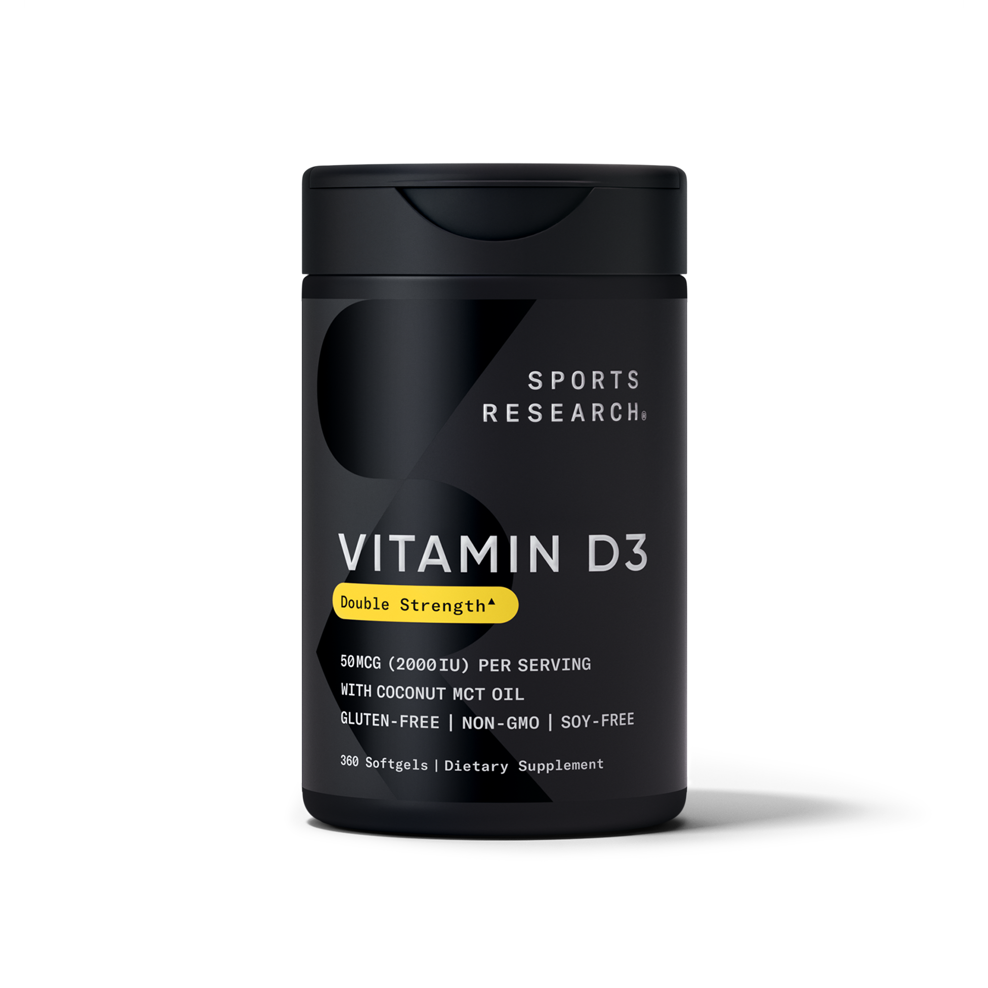 Вітамін D3, Sports Research Vitamin D3, 2000 МО, 360 м'яких капсул