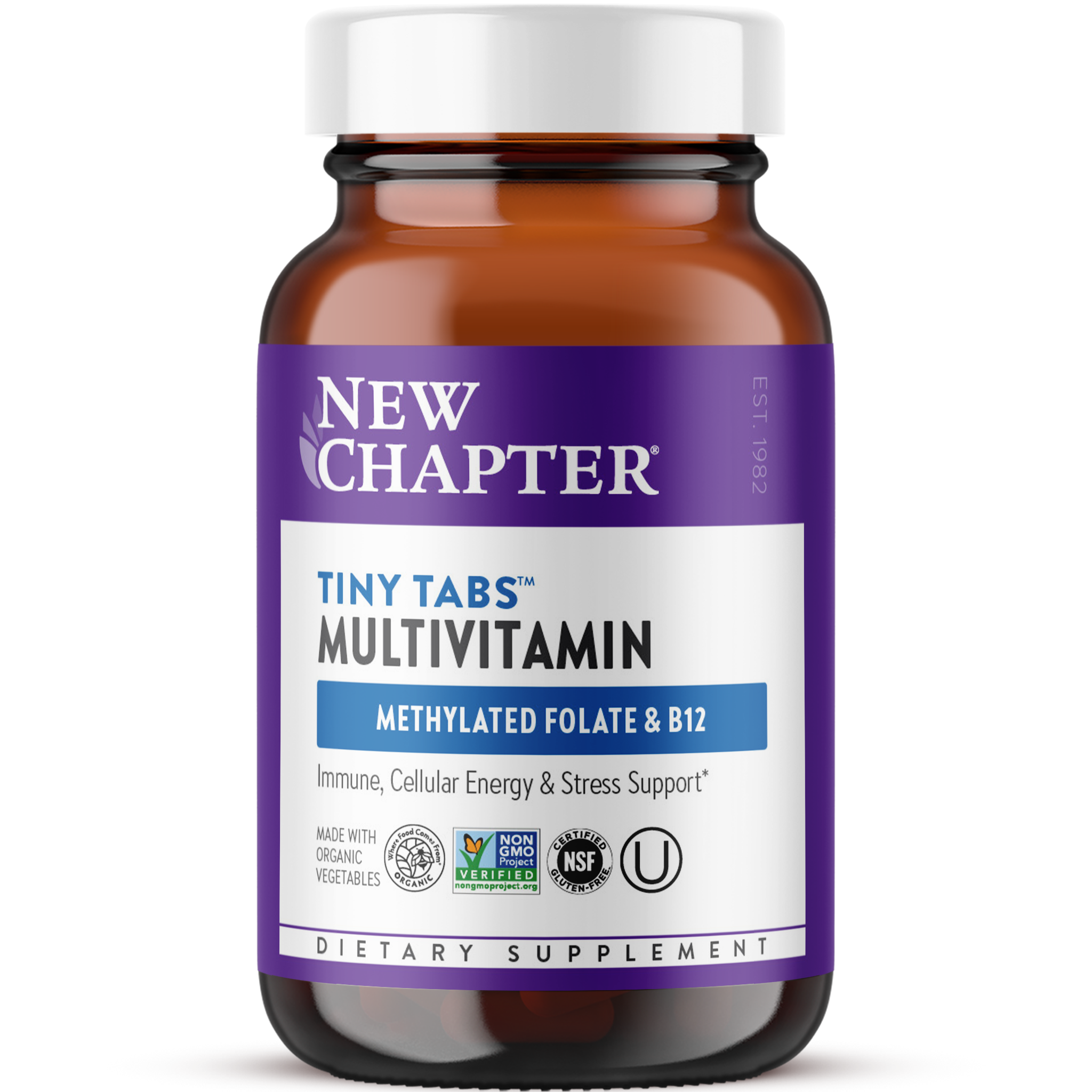 Органічний мультивітамінний комплекс, New Chapter Multivitamin Tiny Tabs, 192 таблетки