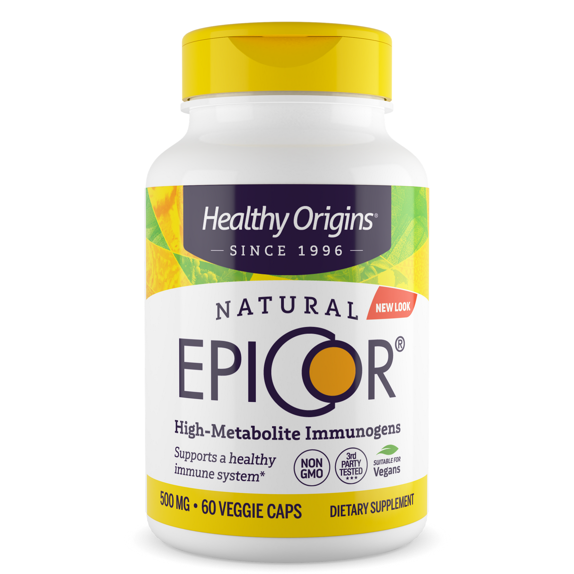 Епікор, Healthy Origins EpiCor, 500 мг, 60 вегетаріанських капсул