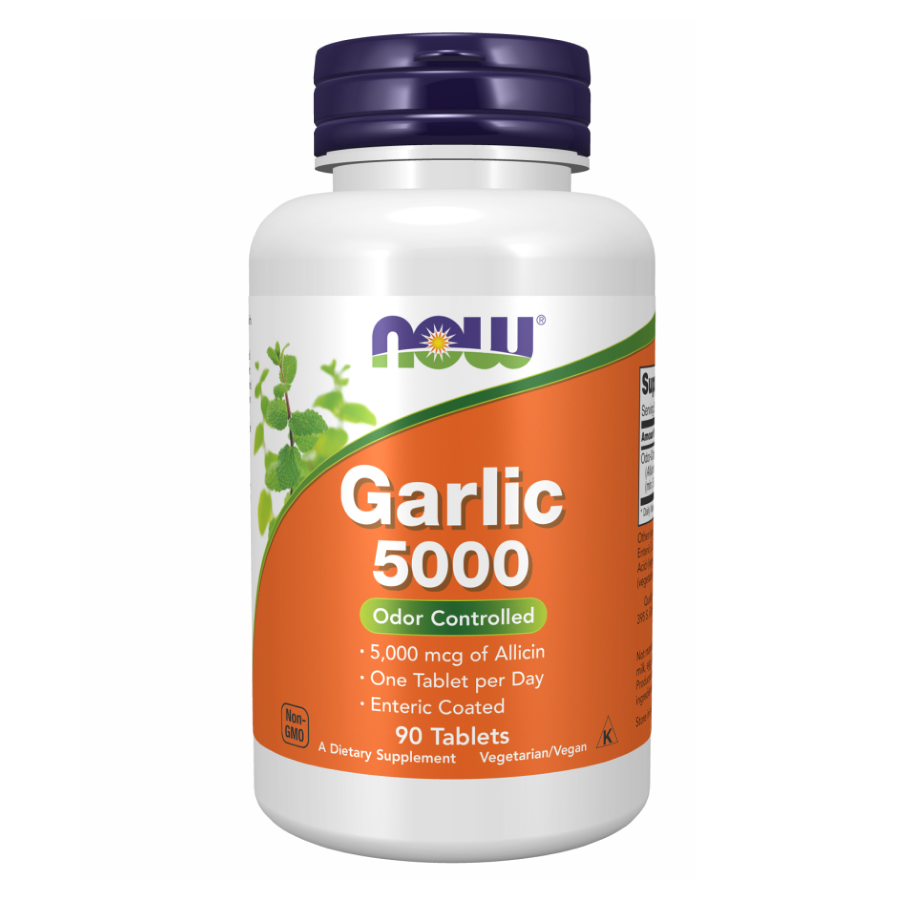 Часник 5000, екстракт, Garlic 5000, Now Foods, 500 мг, 90 таблеток