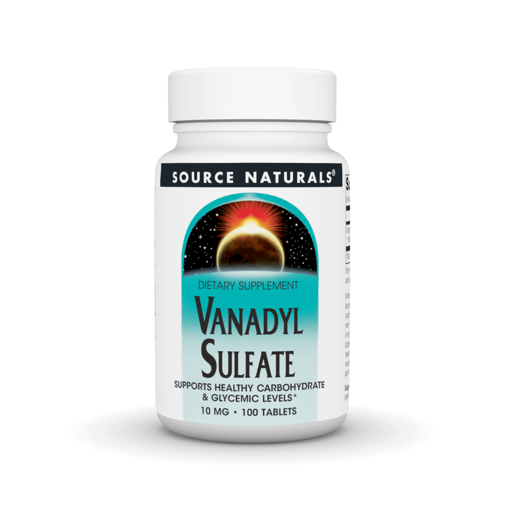 Ванаділ сульфат, Source Naturals Vanadyl Sulfate, 10 мг, 100 таблеток