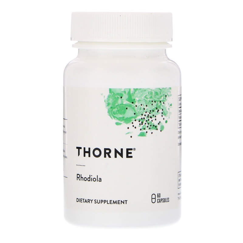 Родіола рожева, Thorne Research Rhodiola, 100 мг, 60 капсул
