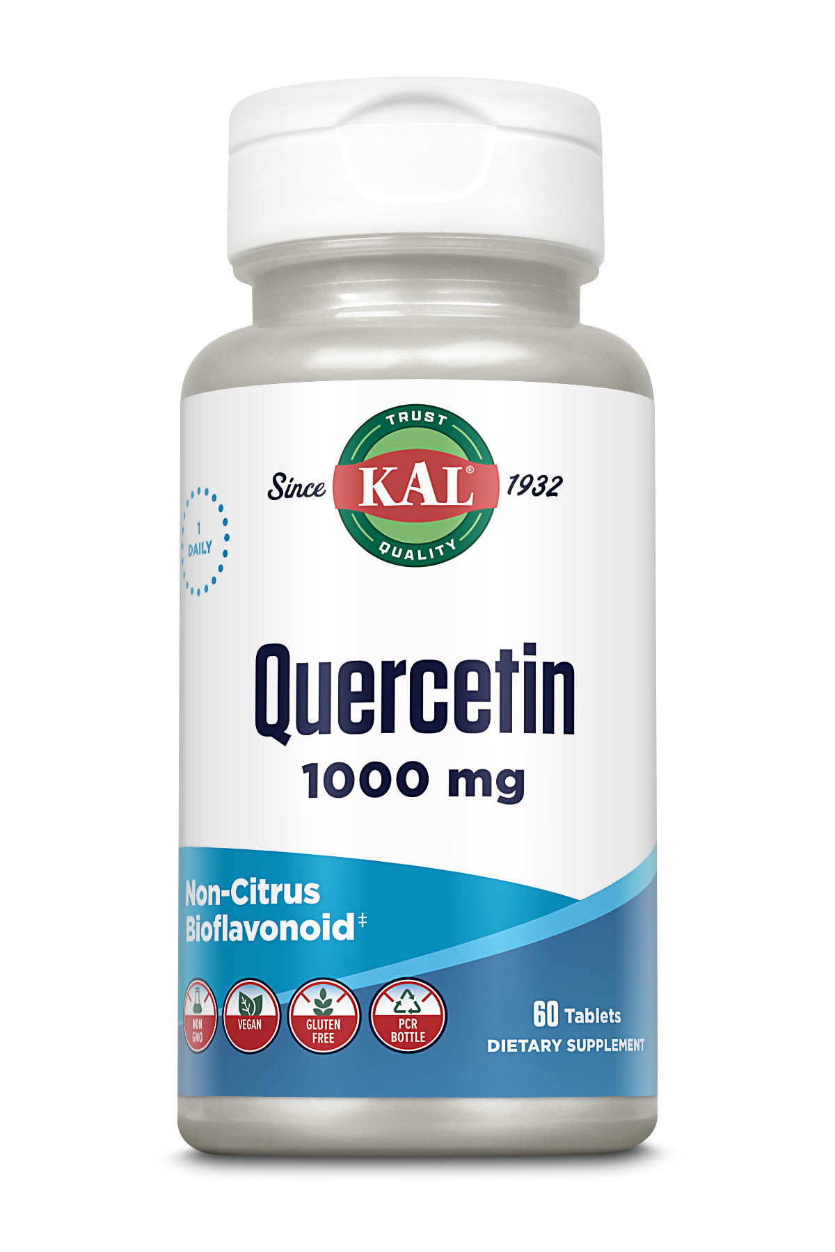 Кверцетин, Kal Quercetin, 1000 мг, 60 таблеток