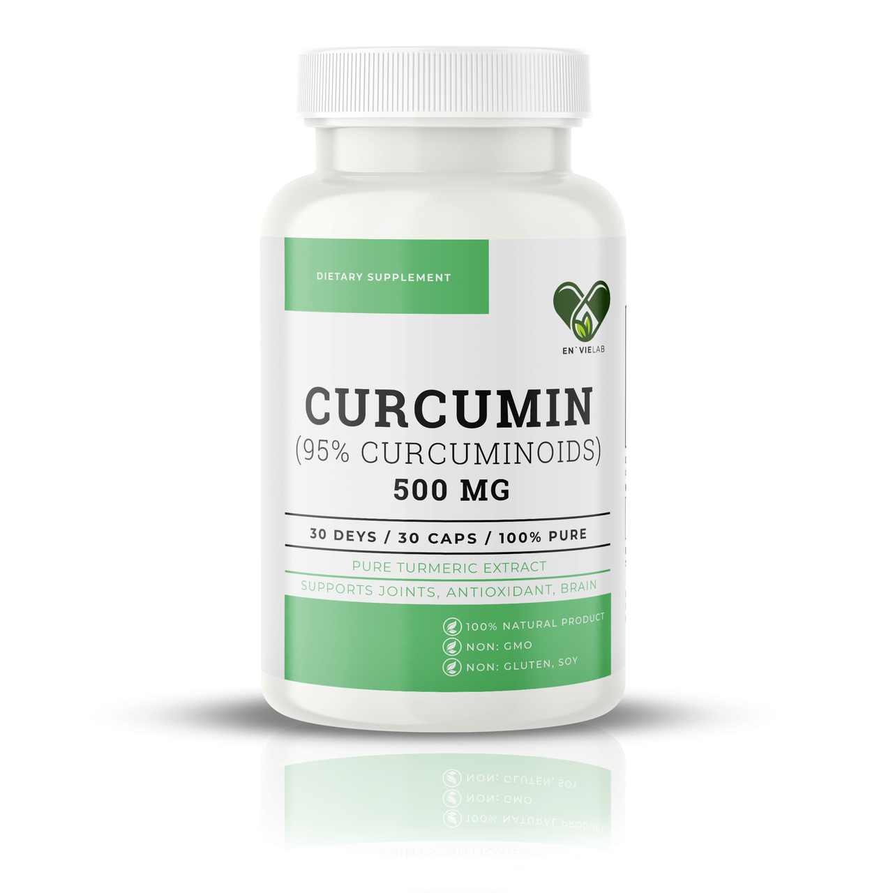 Куркумін екстракт, EN`VIE LAB, 500 мг, 30 капсул