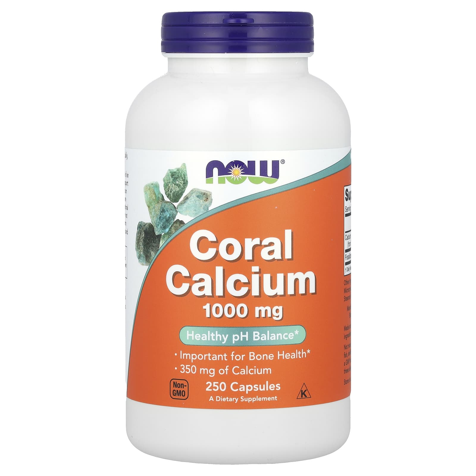 Кораловий кальцій, Now Foods Coral Calcium, 1000 мг, 250 капсул