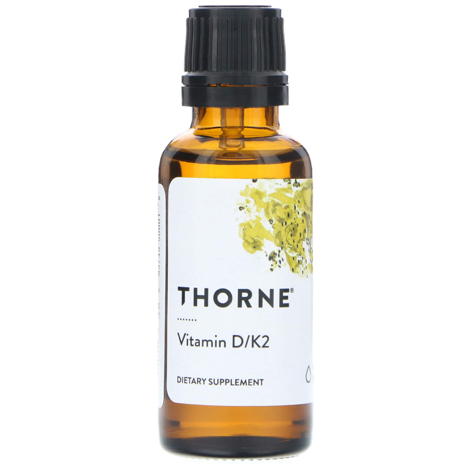 Вітамін D3 та K2, Thorne Research Vitamin D/K2, 30 мл