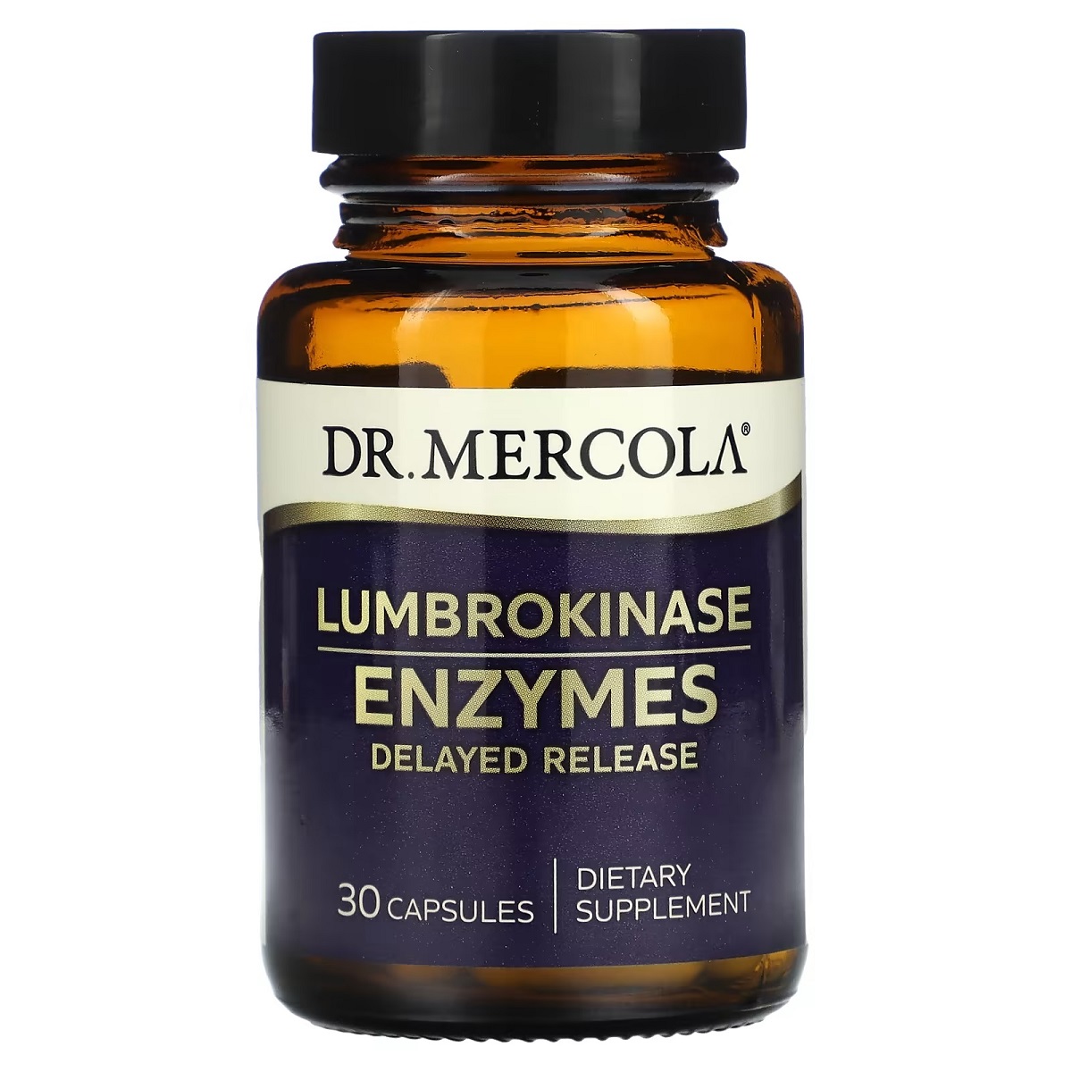 Ферменти для травлення білка, люмброкіназа, Dr. Mercola Lumbrokinase Enzymes, 30 капсул