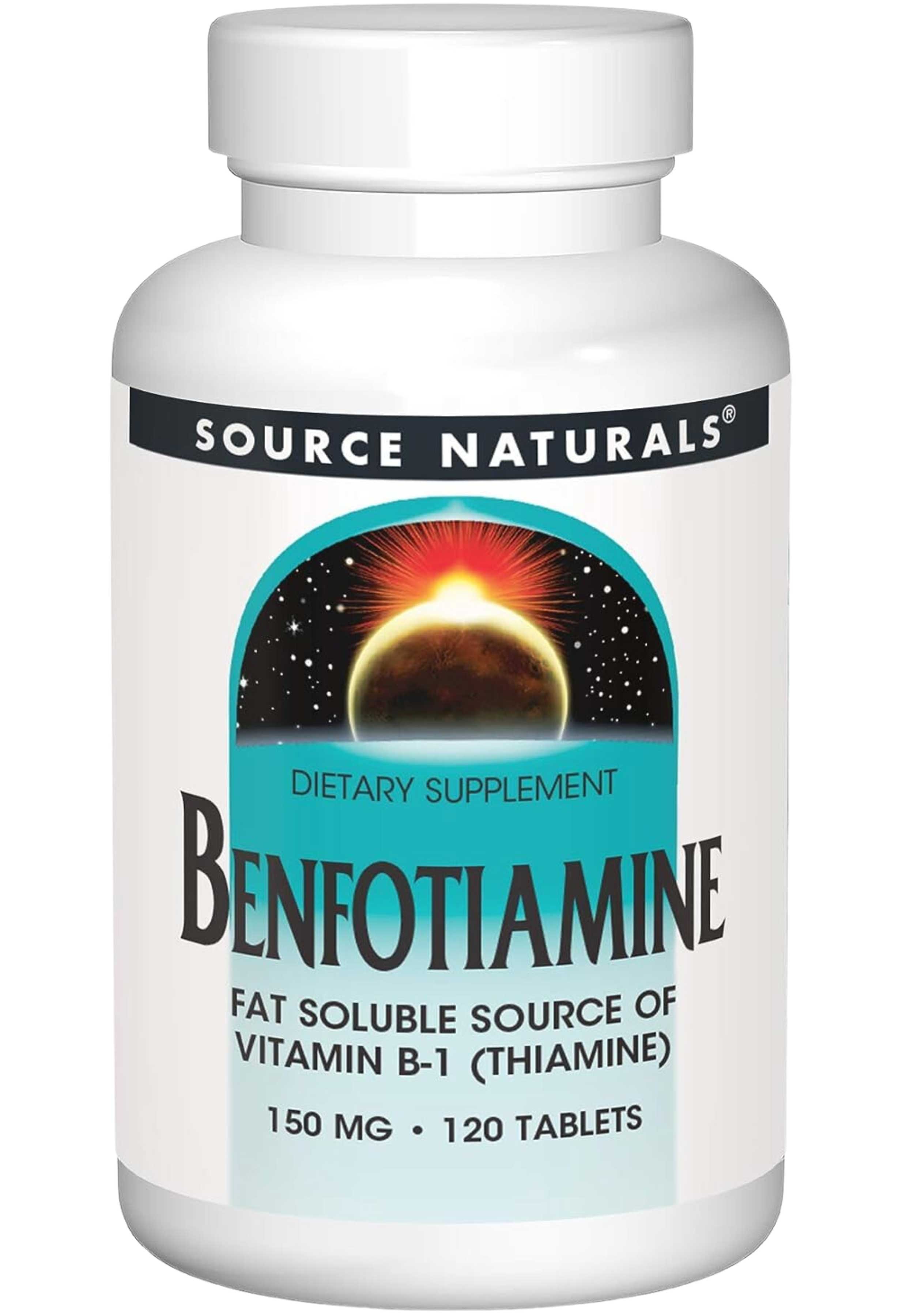Бенфотіамін, Source Naturals Benfotiamine, 150 мг, 120 таблеток