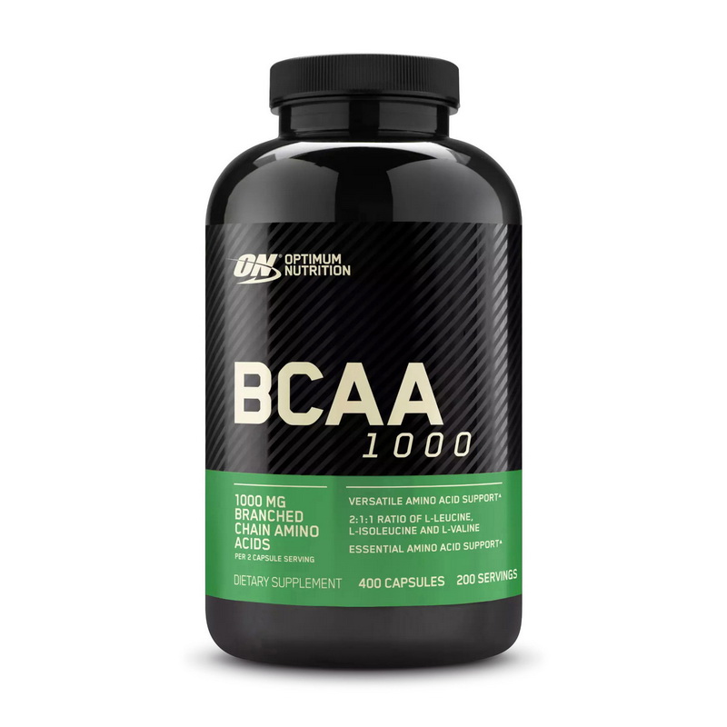 BCAA амінокислоти, Optimum Nutrition BCAA 1000, 400 капсул