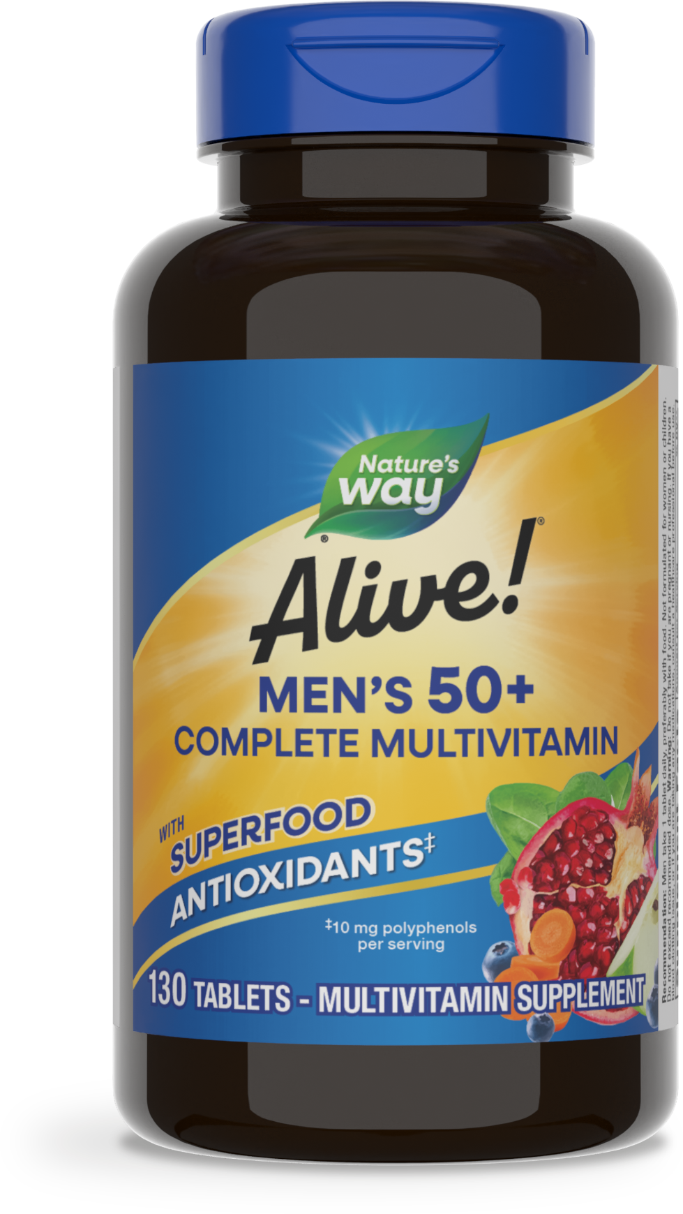 Мультивітаміни для чоловіків 50+, Nature's Way Men's 50+ Complete Multivitamin, 130 таблеток