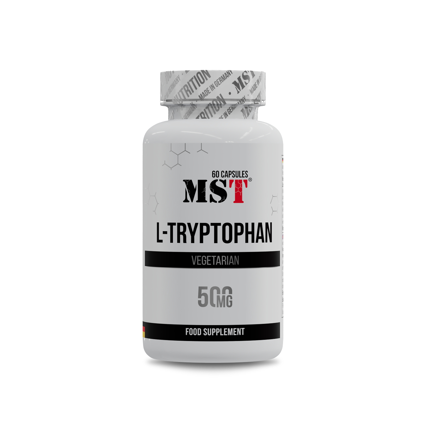 L-триптофан, MST L-Tryptophan 500 mg, 60 капсул