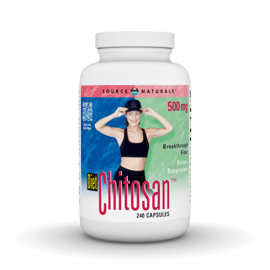 Хітозан для контролю ваги, Source Naturals Diet Chitosan, 500 мг, 240 капсул