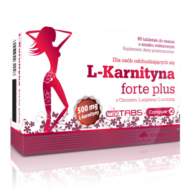 L-Карнітин, Olimp Nutrition L-Karnityna forte plus, 80 таблеток